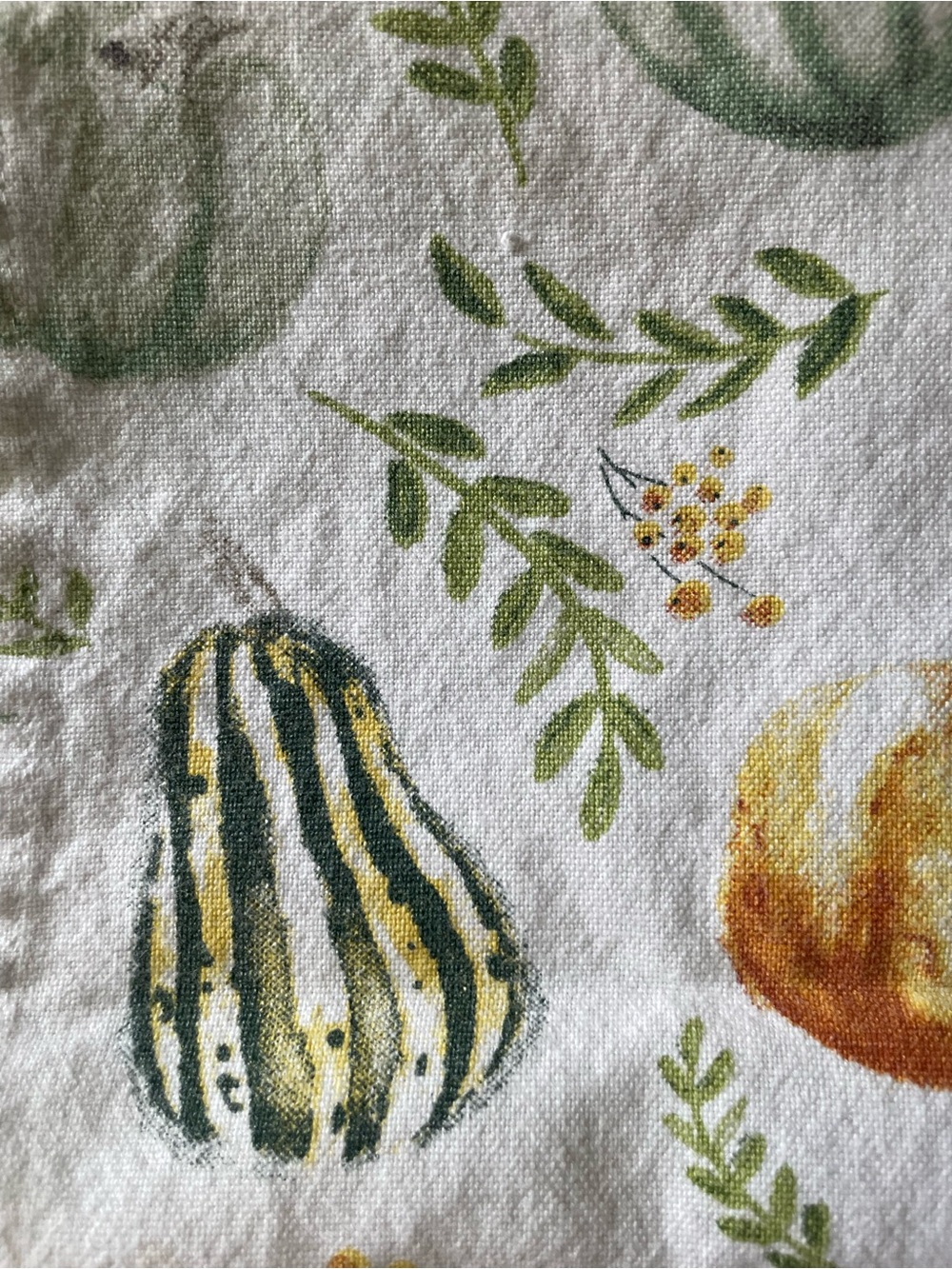 Autumn Harvest Pumpkin Cotton Kitchen Towel - Picture 3 of 13